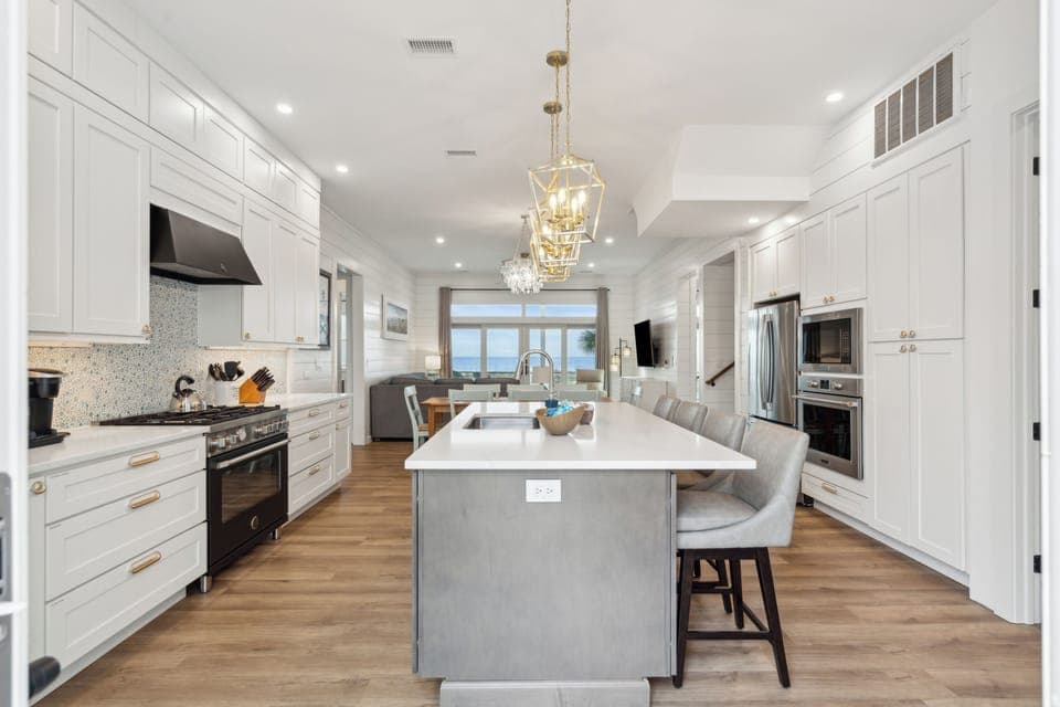 Ample counter space for meal prepping.