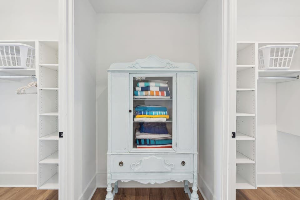 Primary bedroom's closet.