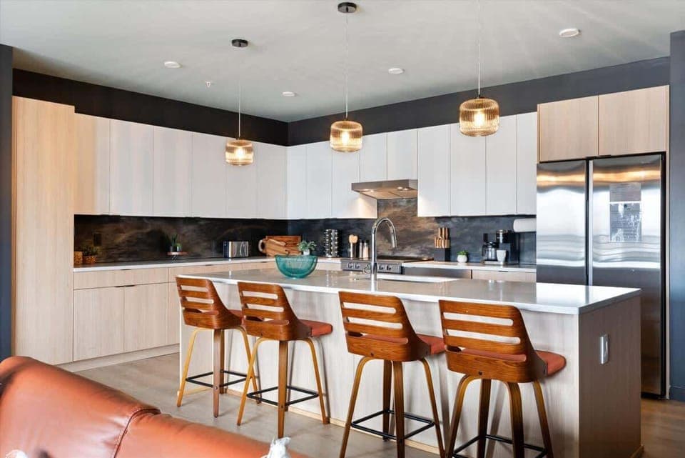 Fully Equipped Kitchen with Island Seating