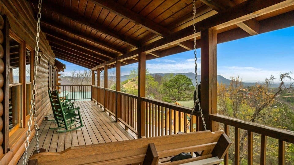 Enjoy serene picturesque views of the Smoky Mountains from Black Bear Ridge Way