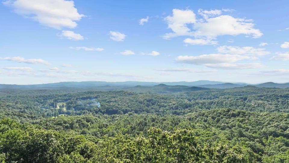 Wake up to breathtaking views that surround the cabin, where every window frames a perfect picture of tranquility.