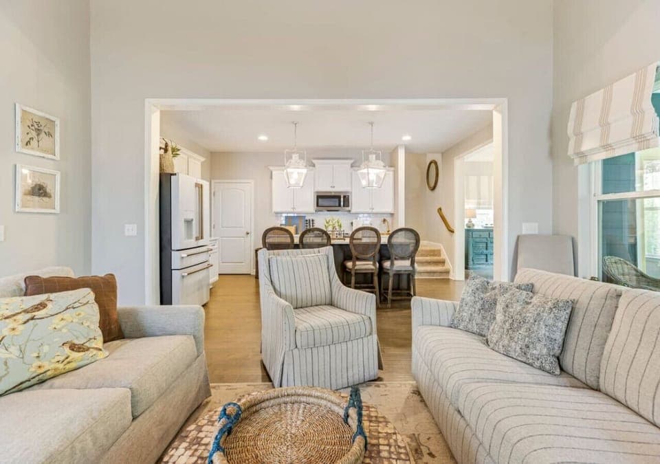Fully Furnished living room space for everyone to gather