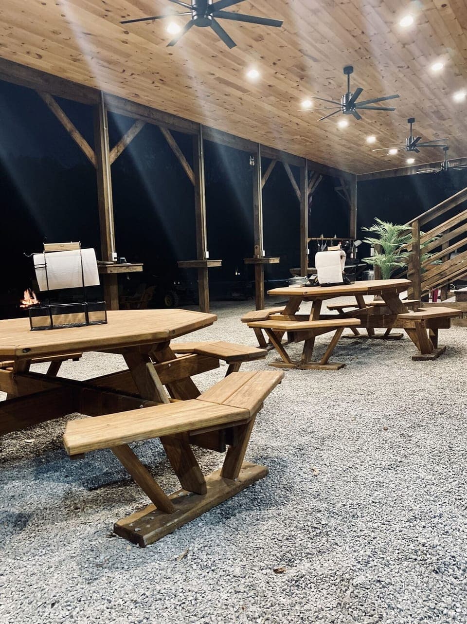 Outdoor eating area