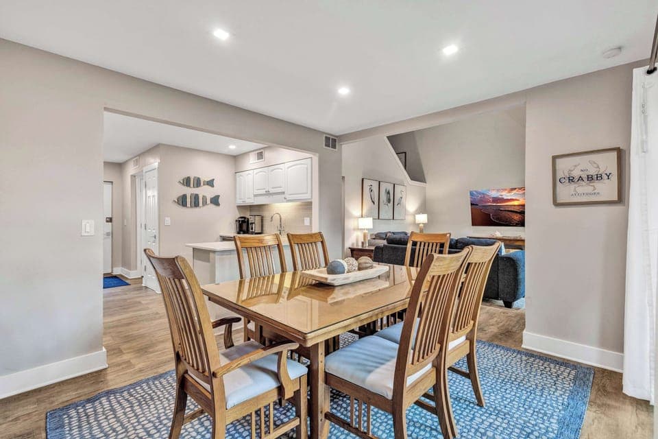 Room for Everyone – The large dining table comfortably seats six, making it easy to share good food and great conversation.