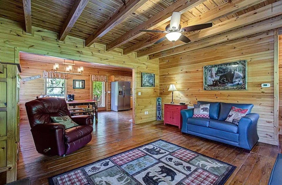 Your Living Room, with a warm wood accents and playful decor invite relaxation and adventure in every corner!