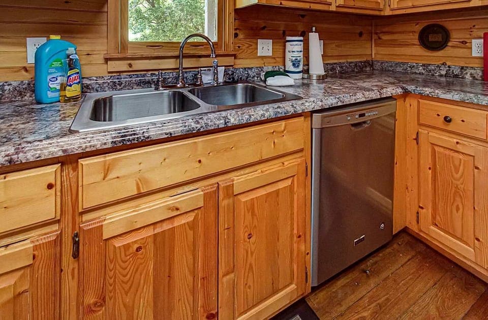 A true kitchen delight!  Rustic charm meets modern appliances for culinary adventures!