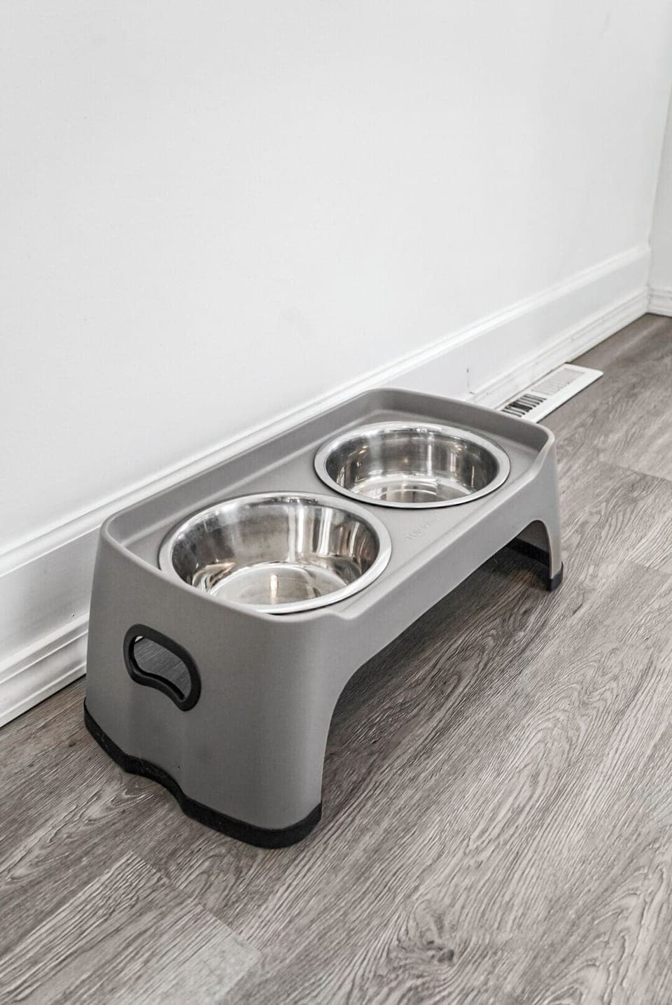 Food and water station for your furry friend.