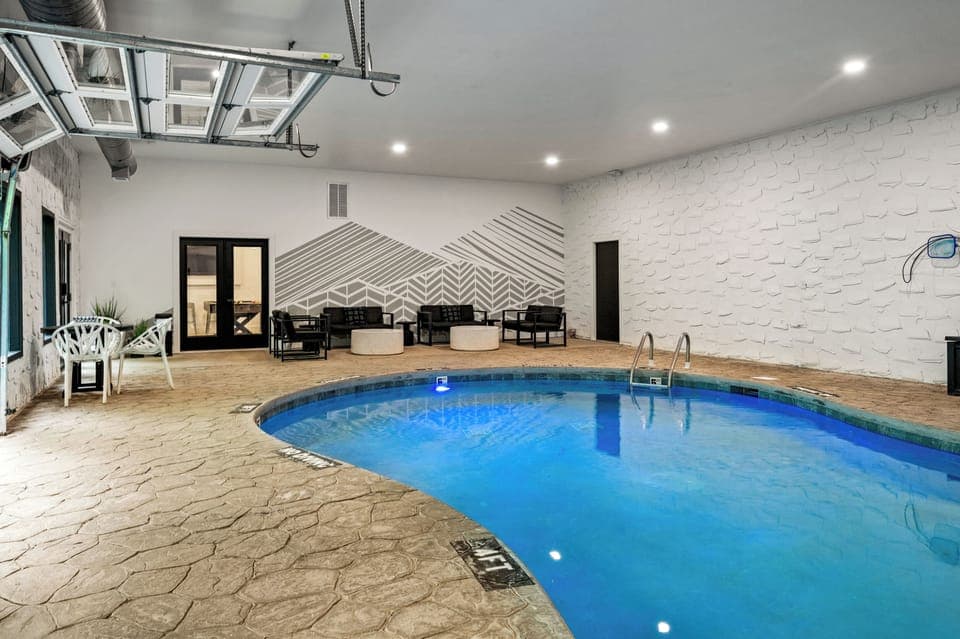 Shared indoor pool.