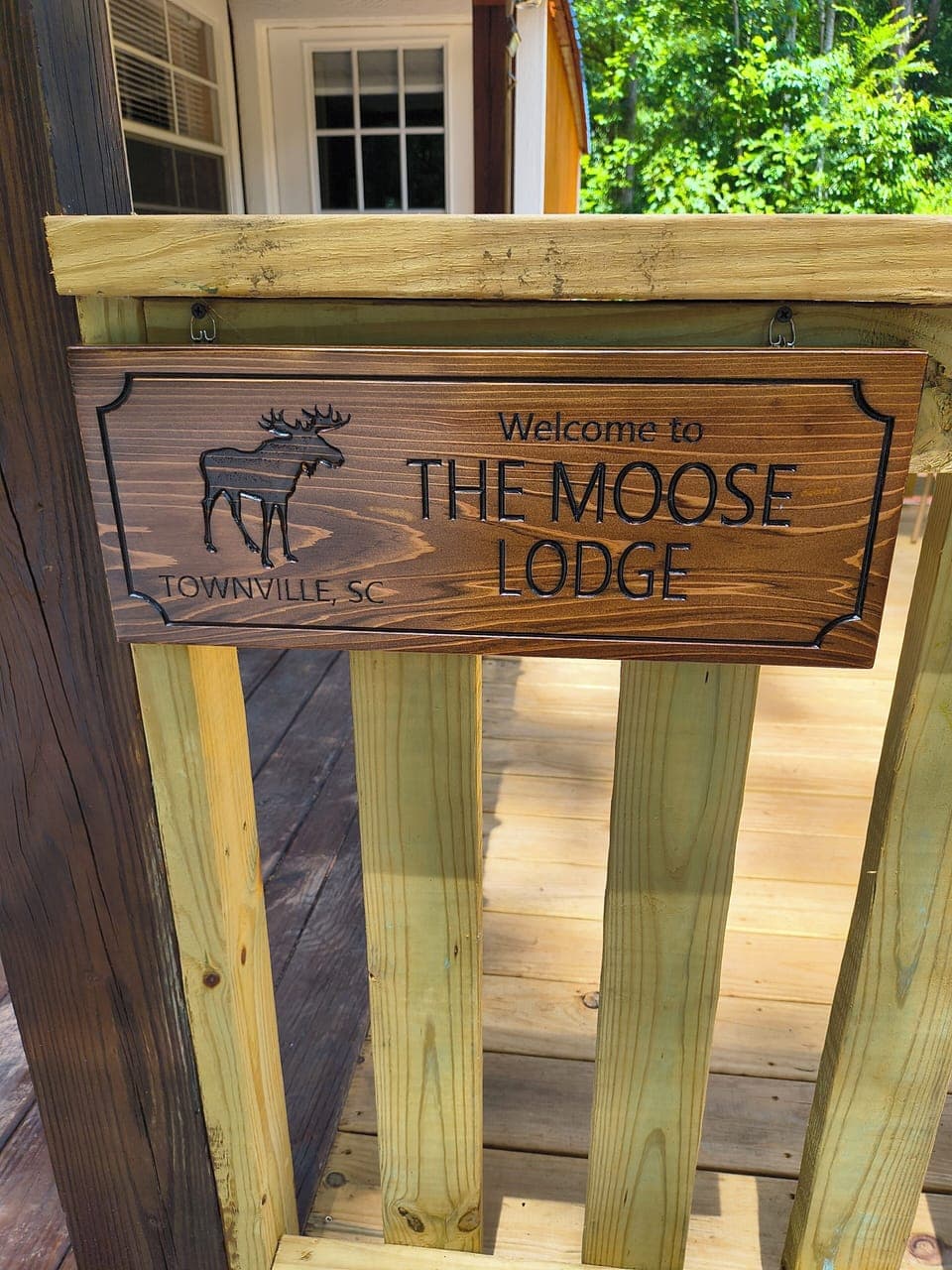 The Moose Lodge entrance.