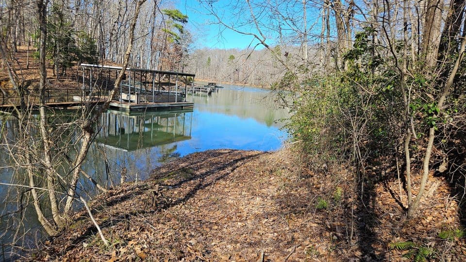 lake is at the corner of property. swimming and fishing, parking your boat.