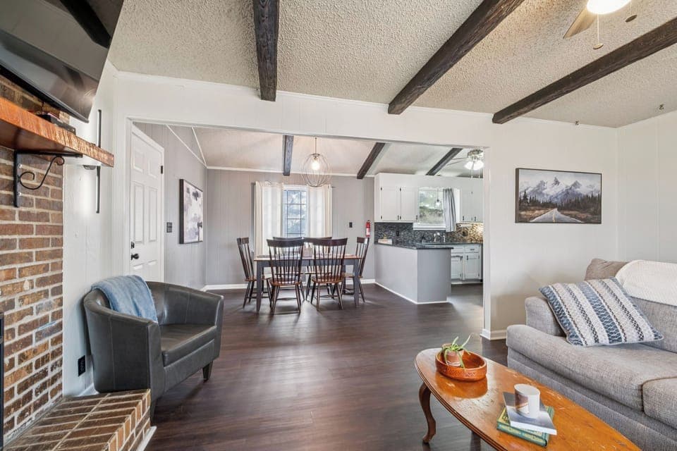 Open concept dining room and living room