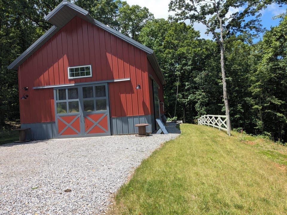 Street view of Barndominium