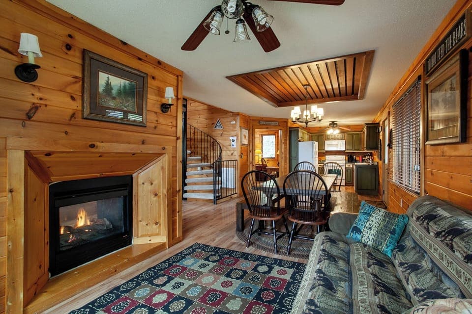 Second Living area with fireplace