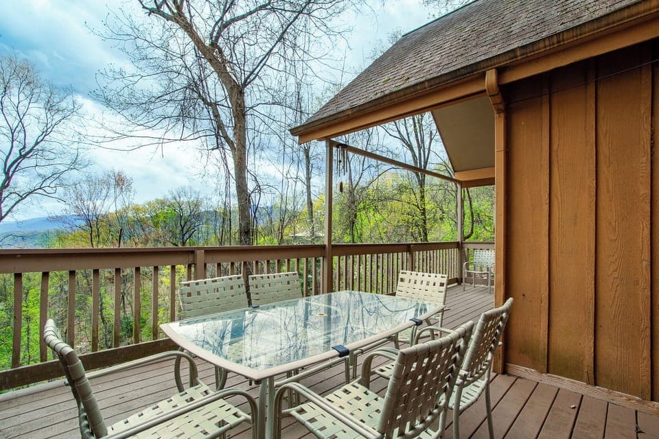Large outdoor dining area