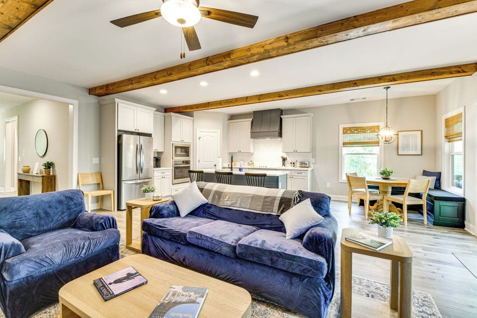 Living Room 1 | 1st Floor | Central A/C & Heat | Free WiFi