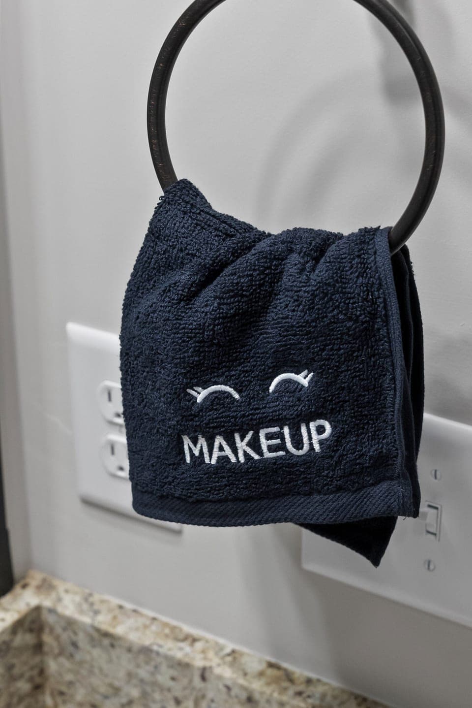 Soft washcloth provided for your comfort and personal care.