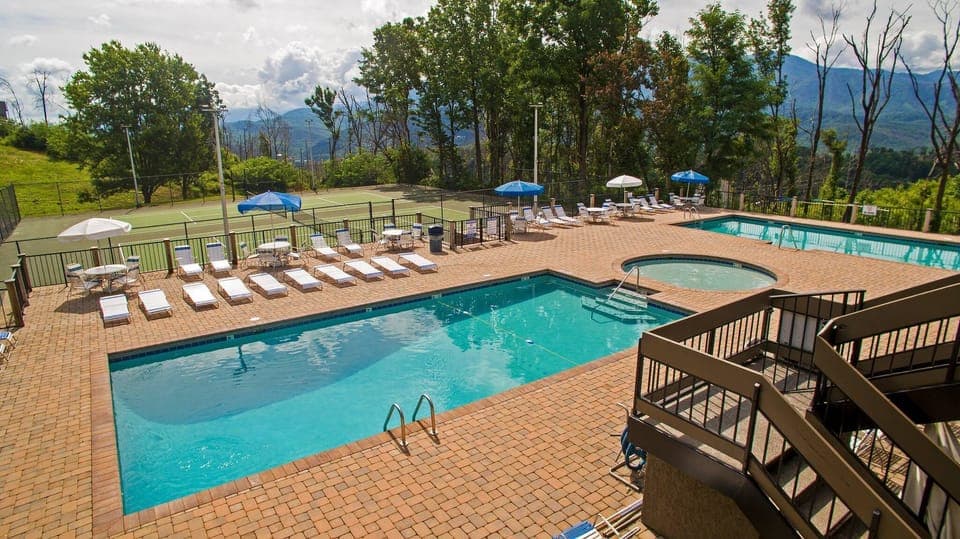 Dive into endless fun—the pool is perfect for the whole family to splash, play, and relax without ever leaving the cabin!