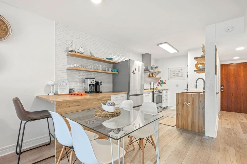 Kitchen and Seating Area