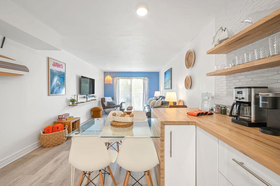 Kitchen and Seating Area