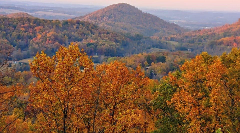 5 minutes from East Overlook #1 of the Foothills Parkway