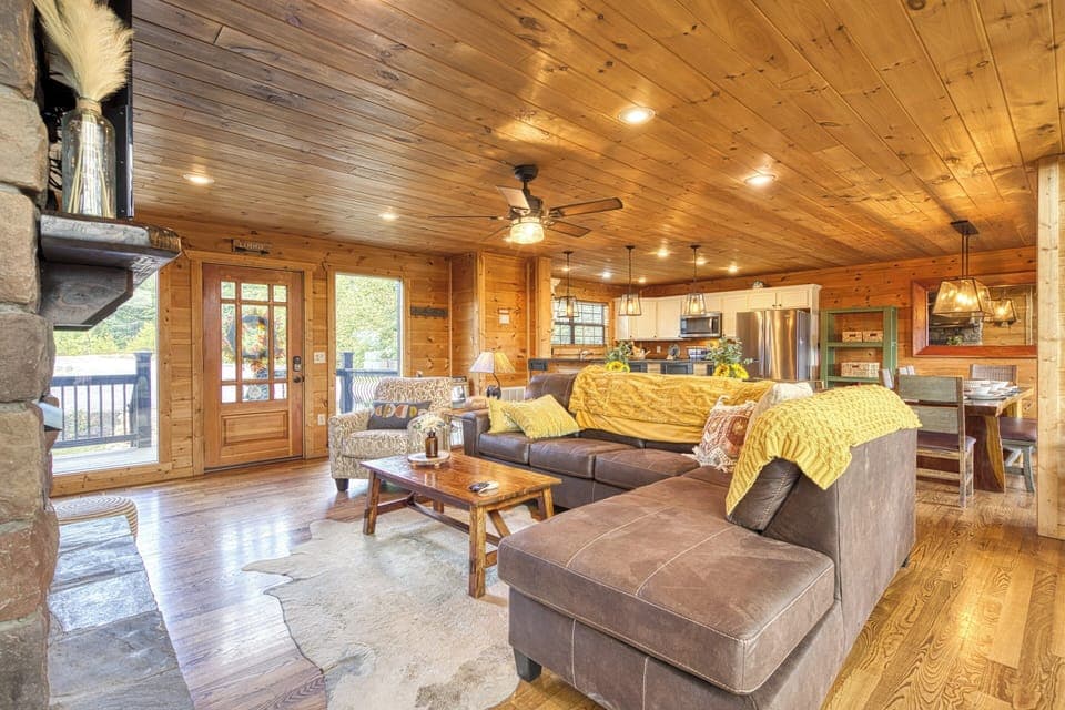 Open-concept design keeps everyone connected.