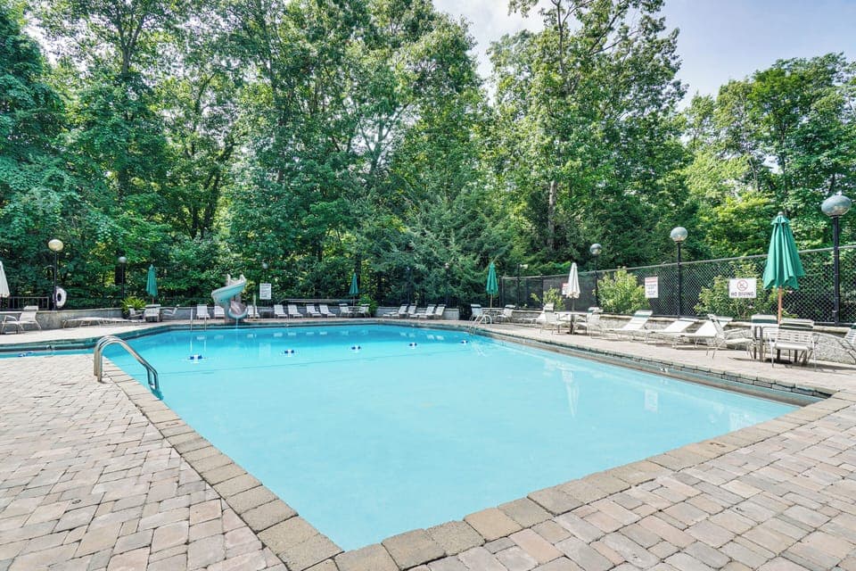 High Alpine Condos | Seasonal Community Pool | 2-Story Condo | 3rd-Floor Unit