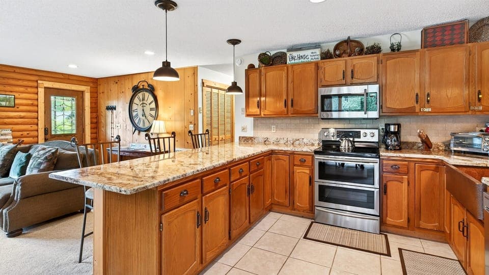 3 stools at the kitchen counter