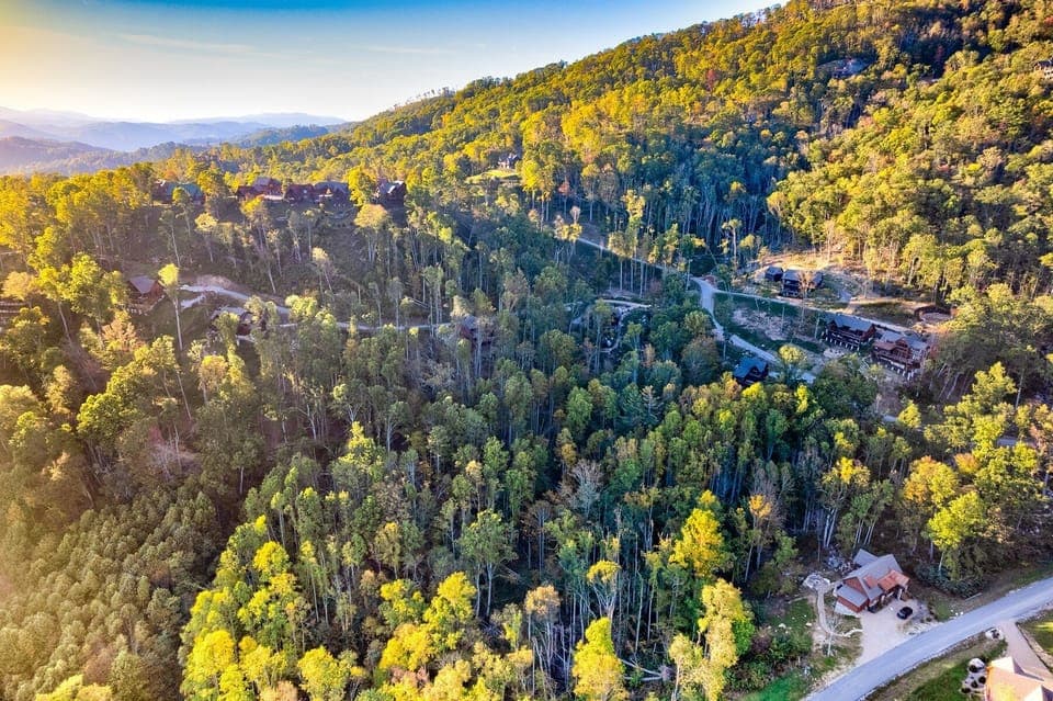 Aerial above Cozy Creek