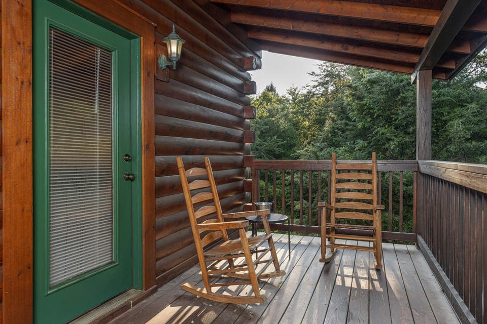 Rocking chairs on deck