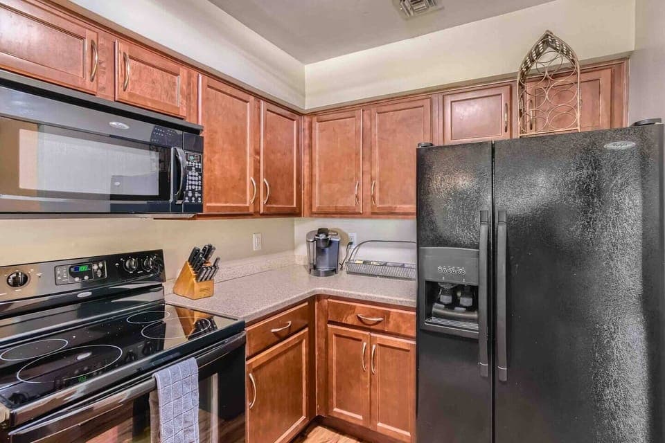 Fully stocked kitchen 