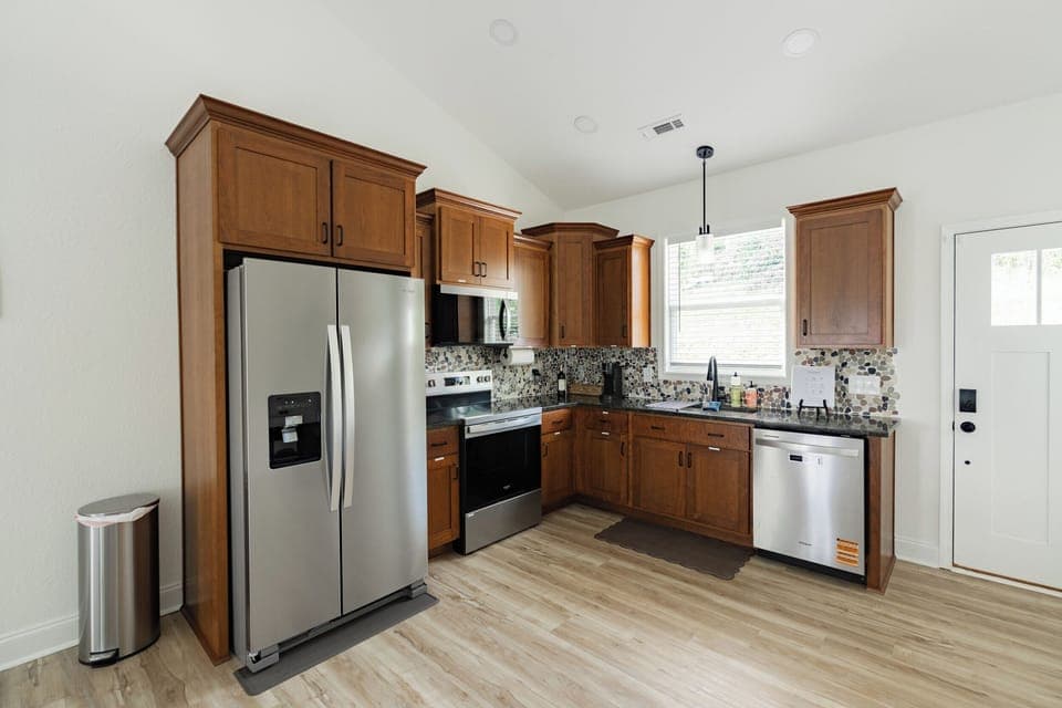 Fully stocked kitchen
