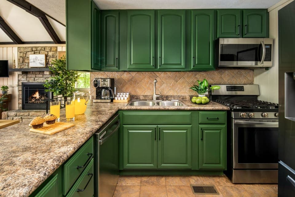Fully equipped kitchen with everything needed for cooking and meals