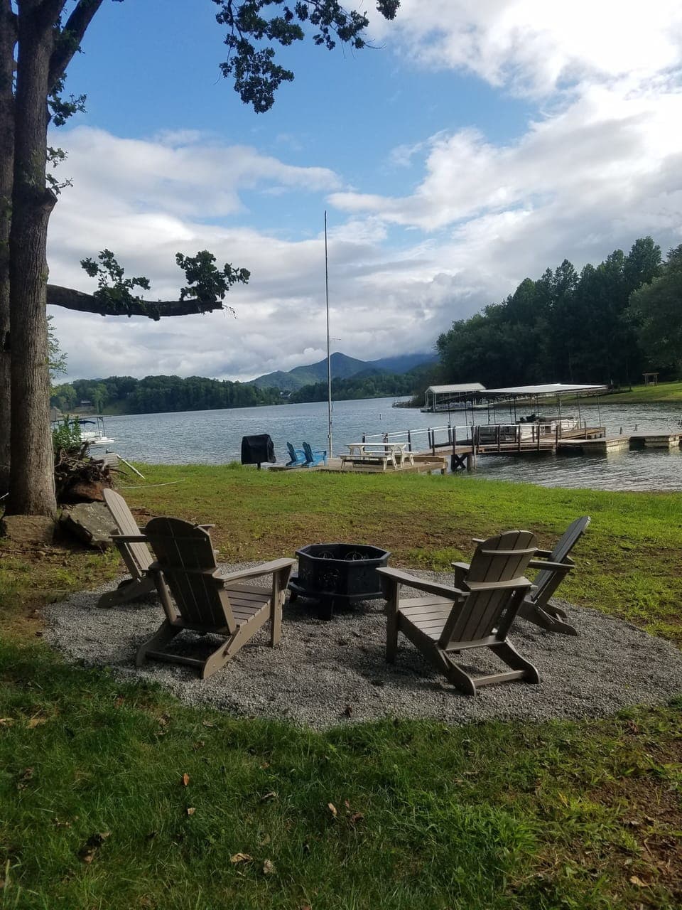 Firepit and view