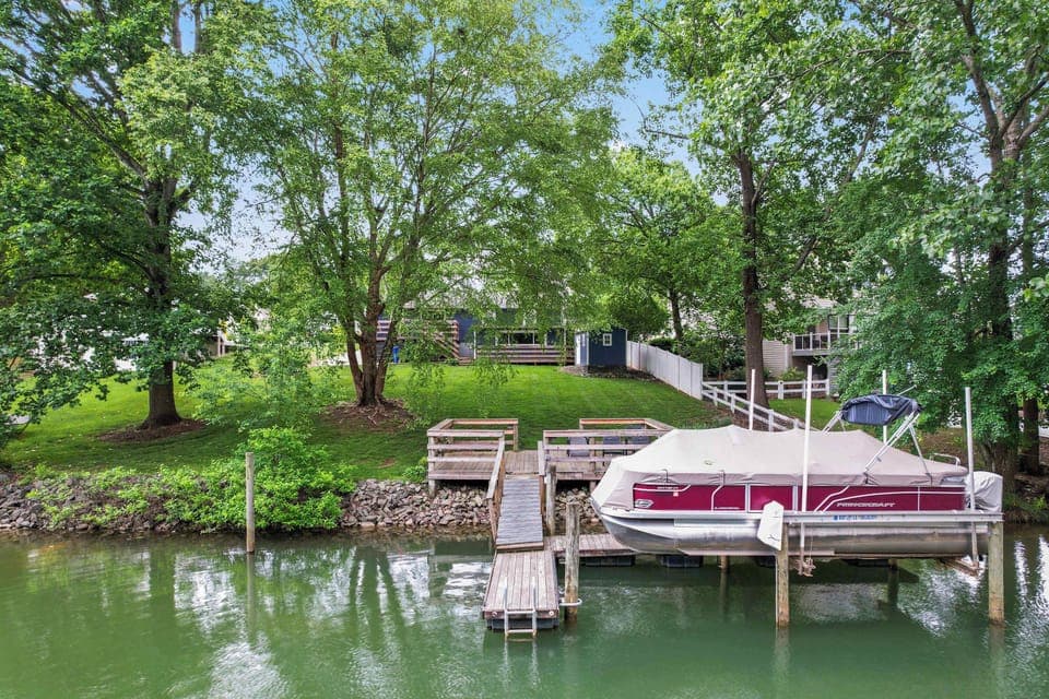 Waterfront property with private dock and direct lake access