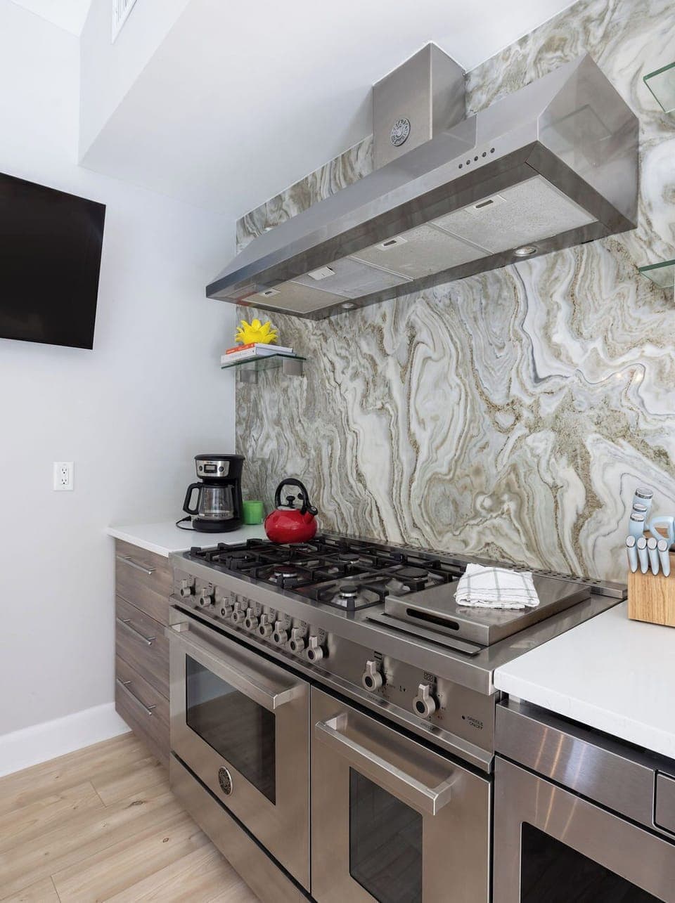 Gas stove stove fit for a top chef