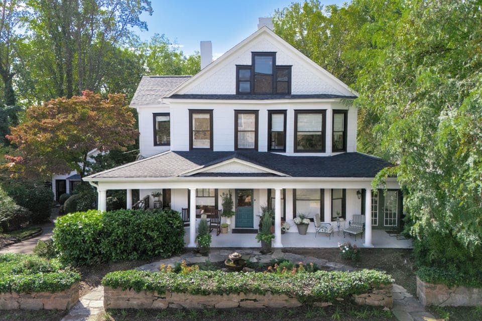 Welcoming front view of the property — home to five distinct guest units.
