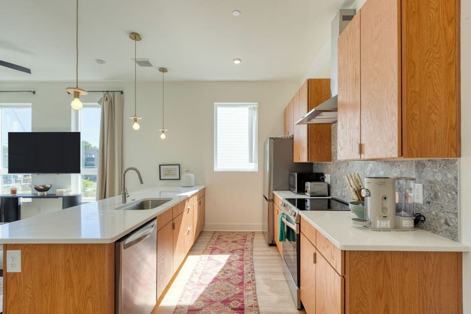 Fully equipped kitchen for your culinary creations.
