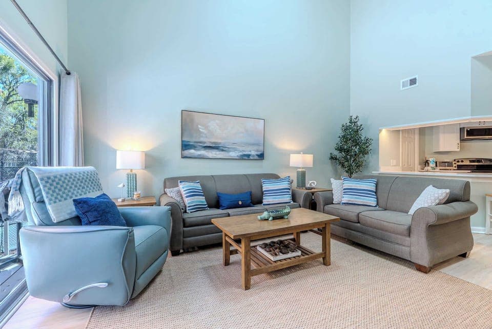 Inviting living room seating area with thoughtfully arranged furnishings.