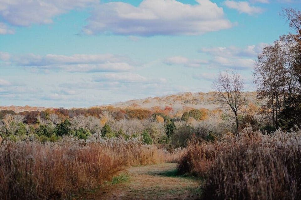 Breathe in wide-open countryside views and peaceful skies.