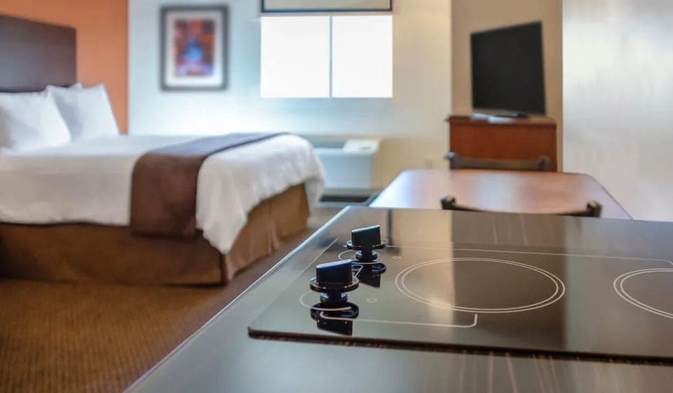 Cook comfortably with an easy-access cooktop and roomy counter.