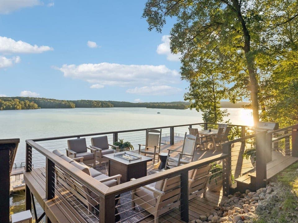 Take in the best views on Tim`s Ford Lake from your private infinity deck!