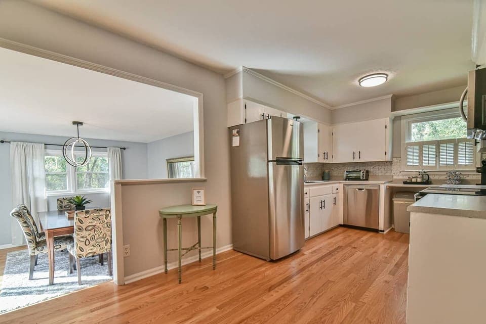 Hardwood floors throughout