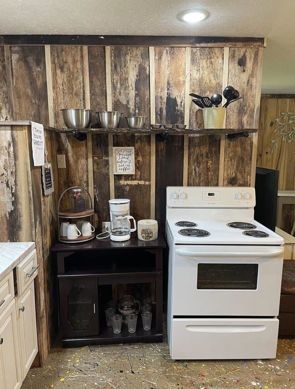 Stove and Coffee Bar