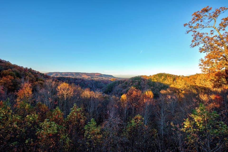 Views from Tennessee Whiskey's relaxing deck