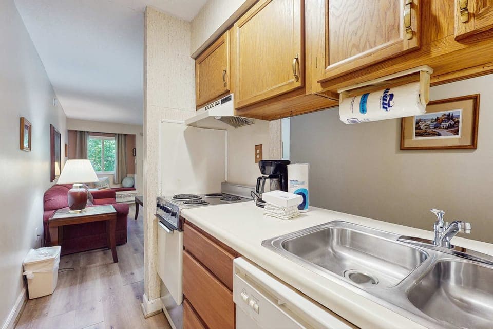 Cook up memories in this well-equipped space with cozy accents and light!