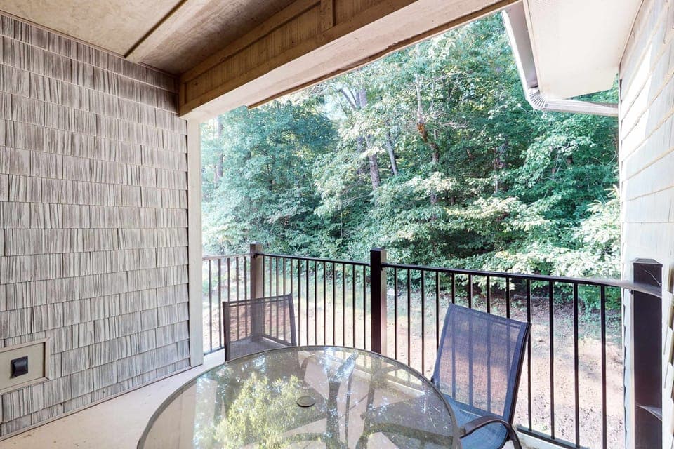 Sip coffee while enjoying the serene forest views and fresh mountain air!