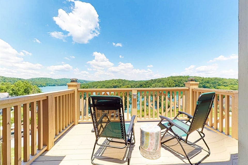 Master balcony awaits. With a breathtaking lake views await from this spacious deck, perfect for sunset sips!