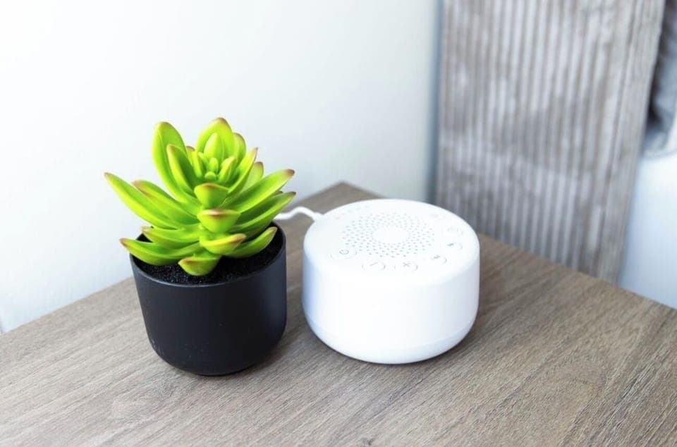 Sound machines on each bedside table 