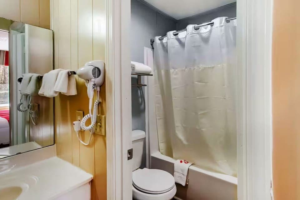 Start your day refreshed in a bright, practical bathroom.