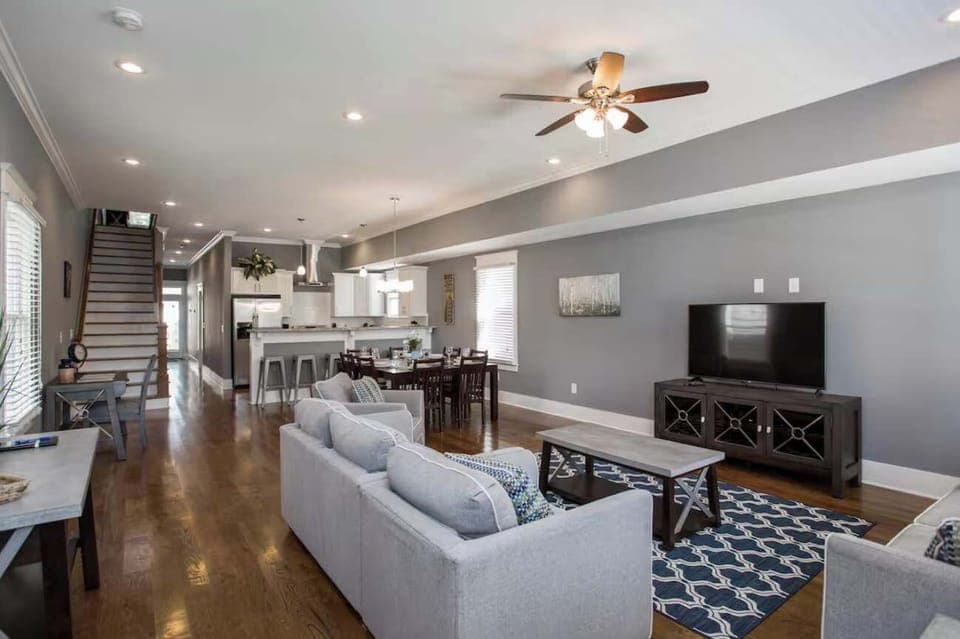 Living Room: Settle in and make yourself at home. Our charming living room offers comfort and style in equal measure.